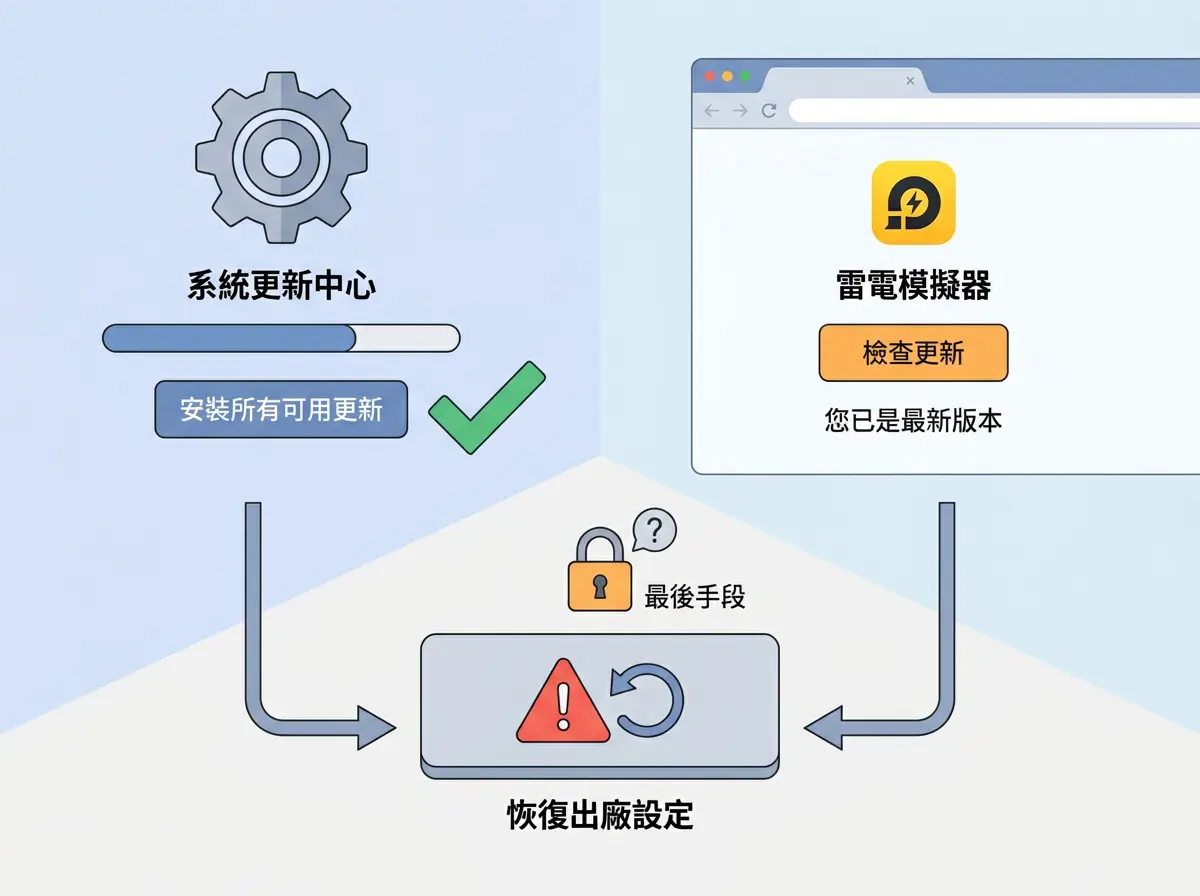 雷電模擬器安裝後無法啟動修復指南